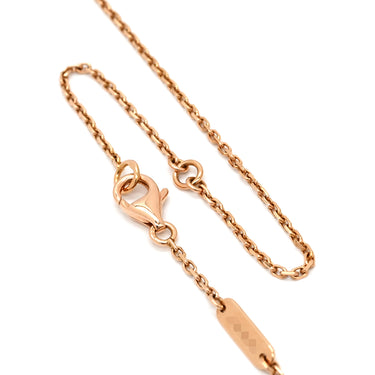 ヴァンクリーフアーペル Van Cleef & Arpels ヴィンテージ アルハンブラ VCAR05SY00 ピンクXローズゴールド K18PG ダイヤモンド セーブル ネックレス 2015年ホリデー セーブル 1Pダイヤ 18K