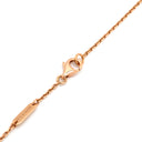 ヴァンクリーフアーペル Van Cleef & Arpels ヴィンテージ アルハンブラ VCAR05SY00 ピンクXローズゴールド K18PG ダイヤモンド セーブル ネックレス 2015年ホリデー セーブル 1Pダイヤ 18K
