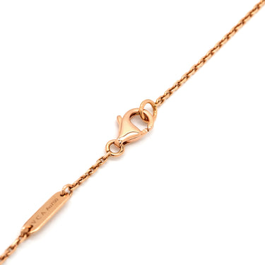 ヴァンクリーフアーペル Van Cleef & Arpels ヴィンテージ アルハンブラ VCAR05SY00 ピンクXローズゴールド K18PG ダイヤモンド セーブル ネックレス 2015年ホリデー セーブル 1Pダイヤ 18K