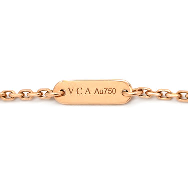 ヴァンクリーフアーペル Van Cleef & Arpels ヴィンテージ アルハンブラ VCAR05SY00 ピンクXローズゴールド K18PG ダイヤモンド セーブル ネックレス 2015年ホリデー セーブル 1Pダイヤ 18K