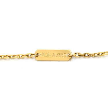 ヴァンクリーフアーペル Van Cleef & Arpels ヴィンテージ アルハンブラ ペンダント VCARP4KL00 イエローゴールド K18YG ネックレス Au750 18K ギヨシェ