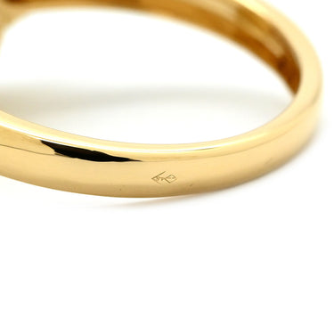 ヴァンクリーフアーペル Van Cleef & Arpels ヴィンテージ アルハンブラ VCARA41000 ブラック×イエローゴールド K18YG ダイヤモンド オニキス #58(JP18) リング 指輪 1Pダイヤ オニキス 17号