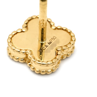 ヴァンクリーフアーペル Van Cleef & Arpels スウィート アルハンブラ VCARA44800 パールホワイト×イエローゴールド K18YG マザーオブパール ピアス 750 18K 18金 マザーオブパール
