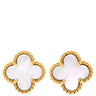 ヴァンクリーフアーペル Van Cleef & Arpels スウィート アルハンブラ VCARA44800 パールホワイト×イエローゴールド K18YG マザーオブパール ピアス 750 18K 18金 マザーオブパール