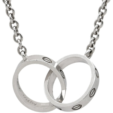 カルティエ Cartier ベビーラブ B7212500 ホワイトゴールド K18WG ネックレス LOVE Au750 18K 18金 WG