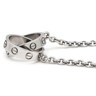 カルティエ Cartier ベビーラブ B7212500 ホワイトゴールド K18WG ネックレス LOVE Au750 18K 18金 WG