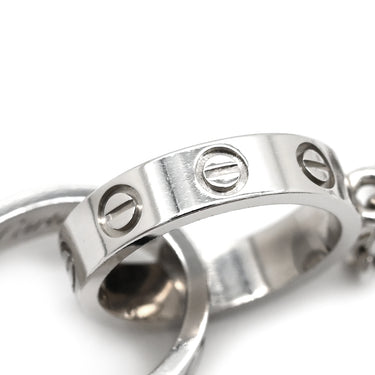 カルティエ Cartier ベビーラブ B7212500 ホワイトゴールド K18WG ネックレス LOVE Au750 18K 18金 WG