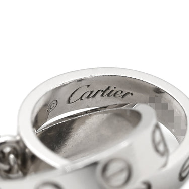 カルティエ Cartier ベビーラブ B7212500 ホワイトゴールド K18WG ネックレス LOVE Au750 18K 18金 WG