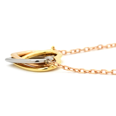 カルティエ Cartier トリニティ ハート イエローゴールド×ピンクゴールド×ホワイトゴールド K18YG K18PG K18WG ネックレス Au750 18K 3連 3カラー