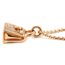 エルメス HERMES アミュレット ケリー ダイヤ ローズゴールド K18PG ダイヤモンド ネックレス ピンクゴールド RG バッグモチーフ 47石