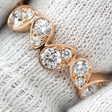 ショーメ CHAUMET ジョゼフィーヌ ロンド デグレット 083843 ピンクゴールド K18PG ダイヤモンド #51(JP11) リング 指輪 ダイヤモンド 10石 11号