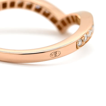 ショーメ CHAUMET ジョゼフィーヌ エグレット ピンクゴールド K18PG ダイヤモンド #53(JP13) リング 指輪 ダイヤ パヴェ Vライン 12.5号