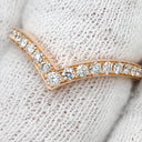 ショーメ CHAUMET ジョゼフィーヌ エグレット ピンクゴールド K18PG ダイヤモンド #53(JP13) リング 指輪 ダイヤ パヴェ Vライン 12.5号
