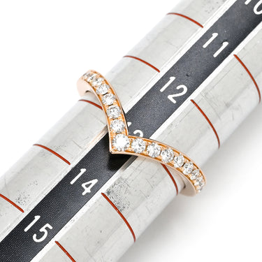 ショーメ CHAUMET ジョゼフィーヌ エグレット ピンクゴールド K18PG ダイヤモンド #53(JP13) リング 指輪 ダイヤ パヴェ Vライン 12.5号
