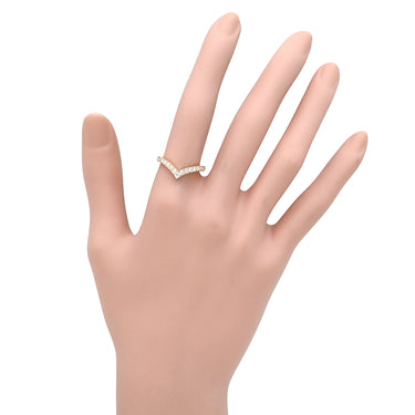 ショーメ CHAUMET ジョゼフィーヌ エグレット ピンクゴールド K18PG ダイヤモンド #53(JP13) リング 指輪 ダイヤ パヴェ Vライン 12.5号
