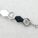 ショーメ CHAUMET ビー ドゥ ショーメ ダイヤモンド 084850 ホワイトゴールド K18WG ダイヤモンド ブレスレット ビーマイラブ ハニカム 18K