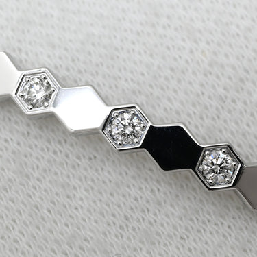 ショーメ CHAUMET ビー ドゥ ショーメ ダイヤモンド 084850 ホワイトゴールド K18WG ダイヤモンド ブレスレット ビーマイラブ ハニカム 18K