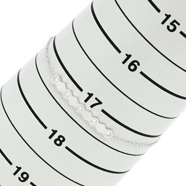 ショーメ CHAUMET ビー ドゥ ショーメ ダイヤモンド 084850 ホワイトゴールド K18WG ダイヤモンド ブレスレット ビーマイラブ ハニカム 18K
