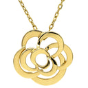 シャネル CHANEL フィル ドゥ カメリア ミディアムモデル J2925 イエローゴールド K18YG ネックレス Au750 18K 18金 YG