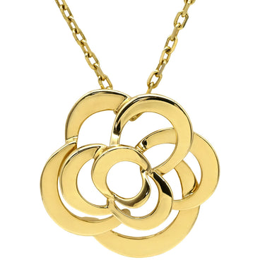 シャネル CHANEL フィル ドゥ カメリア ミディアムモデル J2925 イエローゴールド K18YG ネックレス Au750 18K 18金 YG