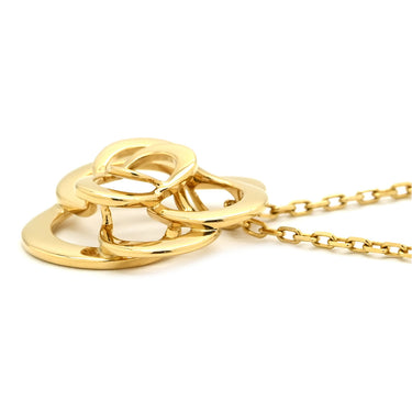 シャネル CHANEL フィル ドゥ カメリア ミディアムモデル J2925 イエローゴールド K18YG ネックレス Au750 18K 18金 YG