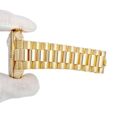 腕時計 ロレックス ROLEX デイデイト 36 118238 D番 自動巻き メンズ D番 K18YG無垢 グリーン サンレイ プレジデントブレス