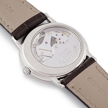 腕時計 ブランパン BLANCPAIN ヴィルレ ウルトラスリム 0071-3427-55 自動巻き メンズ レディース OH済 Pt950無垢 プラチナ ホワイト