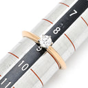 ティファニー Tiffany & Co セッティング ダイヤリング ローズゴールド×プラチナシルバー K18PG Pt950 ダイヤモンド リング 指輪 T＆Co. 一粒 1P 立爪 0.21ct 18K 750 PG プラチナ950 9号
