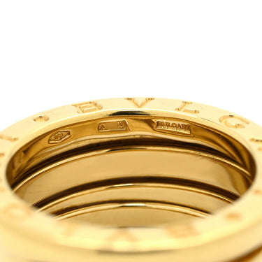 ブルガリ BVLGARI ビーゼロワン B-zero1 3バンド イエローゴールド K18YG #48 リング 指輪 Au750 18K 18金 7.5号