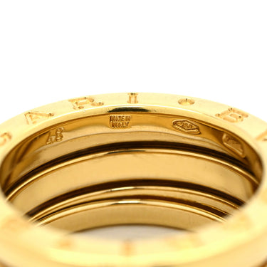 ブルガリ BVLGARI ビーゼロワン B-zero1 3バンド イエローゴールド K18YG #48 リング 指輪 Au750 18K 18金 7.5号
