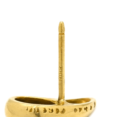 ティファニー Tiffany & Co ティアドロップ イエローゴールド K18YG ピアス T&Co. Au750 18K 18金 エルサペレッティ