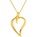 ティファニー Tiffany & Co オープンリーフ イエローゴールド K18YG ネックレス ハートリーフ 18K 750 YG T&Co.