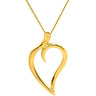 ティファニー Tiffany & Co オープンリーフ イエローゴールド K18YG ネックレス ハートリーフ 18K 750 YG T&Co.