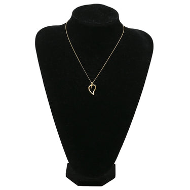 ティファニー Tiffany & Co オープンリーフ イエローゴールド K18YG ネックレス ハートリーフ 18K 750 YG T&Co.