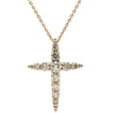 カシケイ KASHIKEY ネイキッド クロス ペンダント 1.1ct ブラウンゴールド ブラウンダイヤモンド K18ブラウンゴールド ネックレス 十字架 CROSS 11石 11P 11粒 ブリリアントカット