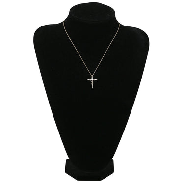 カシケイ KASHIKEY ネイキッド クロス ペンダント 1.1ct ブラウンゴールド ブラウンダイヤモンド K18ブラウンゴールド ネックレス 十字架 CROSS 11石 11P 11粒 ブリリアントカット