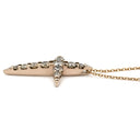 カシケイ KASHIKEY ネイキッド クロス ペンダント 1.1ct ブラウンゴールド ブラウンダイヤモンド K18ブラウンゴールド ネックレス 十字架 CROSS 11石 11P 11粒 ブリリアントカット