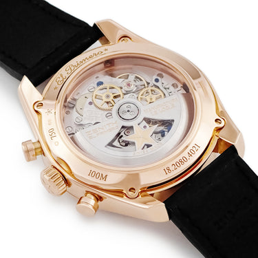 腕時計 ゼニス ZENITH エルプリメロ クロノマスター オープン パワーリザーブ 18.2080.4021/01.C494 自動巻き メンズ OH済 K18RG無垢