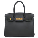 エルメス HERMES バーキン30 ブラック ヴォーエプソン ハンドバッグ ゴールド金具 黒