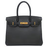 エルメス HERMES バーキン30 ブラック ヴォーエプソン ハンドバッグ ゴールド金具 黒
