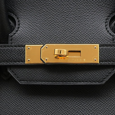 エルメス HERMES バーキン30 ブラック ヴォーエプソン ハンドバッグ ゴールド金具 黒