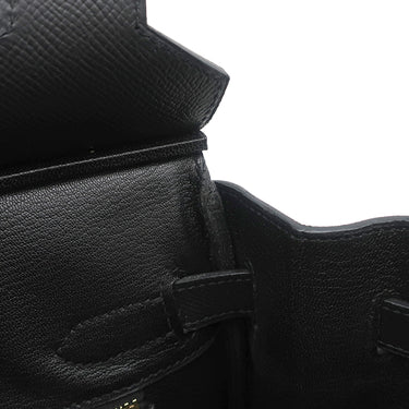 エルメス HERMES バーキン30 ブラック ヴォーエプソン ハンドバッグ ゴールド金具 黒