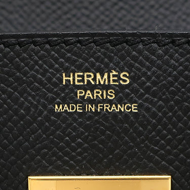エルメス HERMES バーキン30 ブラック ヴォーエプソン ハンドバッグ ゴールド金具 黒