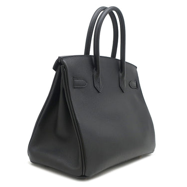 エルメス HERMES バーキン30 ブラック ヴォーエプソン ハンドバッグ ゴールド金具 黒