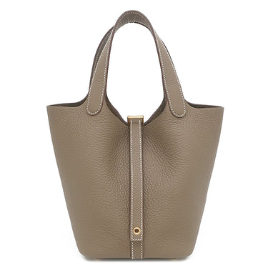 エルメス HERMES ピコタンロック PM エトゥープ トリヨンクレマンス ハンドバッグ ゴールド金具 新品 未使用 グレージュ 2026年製