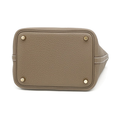 エルメス HERMES ピコタンロック PM エトゥープ トリヨンクレマンス ハンドバッグ ゴールド金具 新品 未使用 グレージュ 2026年製