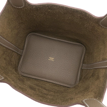 エルメス HERMES ピコタンロック PM エトゥープ トリヨンクレマンス ハンドバッグ ゴールド金具 新品 未使用 グレージュ 2026年製