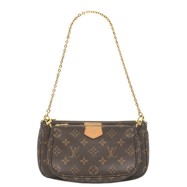 ルイヴィトン LOUIS VUITTON ミュルティ ポシェット アクセソワール M44840 ローズクレール モノグラムキャンバス ショルダーバッグ ゴールド金具