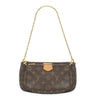 ルイヴィトン LOUIS VUITTON ミュルティ ポシェット アクセソワール M44840 ローズクレール モノグラムキャンバス ショルダーバッグ ゴールド金具