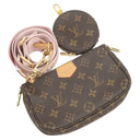ルイヴィトン LOUIS VUITTON ミュルティ ポシェット アクセソワール M44840 ローズクレール モノグラムキャンバス ショルダーバッグ ゴールド金具